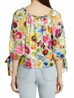 Alice + Olivia Alta Photographic Flower Top -ALICE + OLIVIA Sales unnamed file 2623