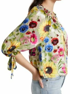 Alice + Olivia Alta Photographic Flower Top -ALICE + OLIVIA Sales unnamed file 2624