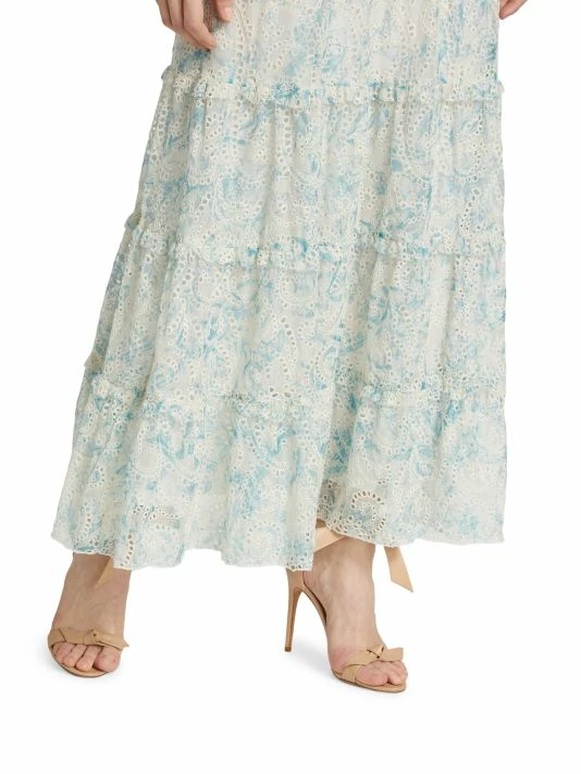 Alice + Olivia Aisha Eyelet Lace Midi-Skirt 6 Alice + Olivia Aisha Eyelet Lace Midi-Skirt - Image 6