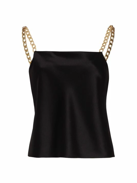 Alice + Olivia Harmony Draped Tank Top Black 1 Alice + Olivia Harmony Draped Tank Top Black