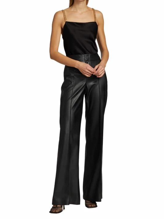 Alice + Olivia Harmony Draped Tank Top Black 2 Alice + Olivia Harmony Draped Tank Top Black - Image 2