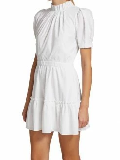 Alice + Olivia Vida Puff-Sleeve Tiered Minidress -ALICE + OLIVIA Sales unnamed file 2647
