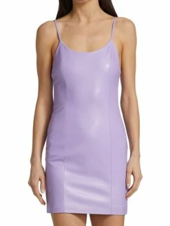 Alice + Olivia Nelle Vegan Leather Minidress -ALICE + OLIVIA Sales unnamed file 2653