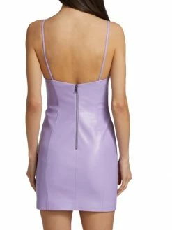 Alice + Olivia Nelle Vegan Leather Minidress -ALICE + OLIVIA Sales unnamed file 2655