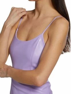 Alice + Olivia Nelle Vegan Leather Minidress -ALICE + OLIVIA Sales unnamed file 2656