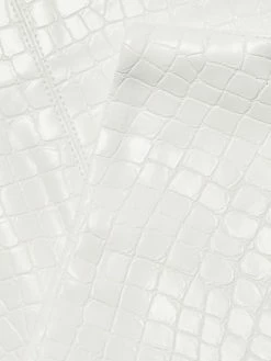 Alice + Olivia Croc-Effect Faux Leather Minskirt -ALICE + OLIVIA Sales unnamed file 2664