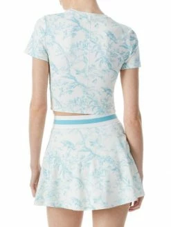 Alice + Olivia Cindy Printed Cotton Crop Tee -ALICE + OLIVIA Sales unnamed file 2668