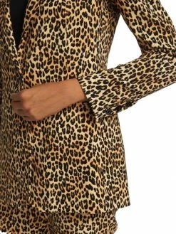 Alice + Olivia Breann Leopard Stretch Blazer -ALICE + OLIVIA Sales unnamed file 2684