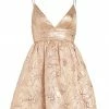 Alice + Olivia Foley Floral Brocade Minidress