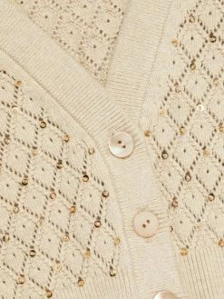 Alice + Olivia Romi Puff-Sleeve Embellished Cardigan -ALICE + OLIVIA Sales unnamed file 2727