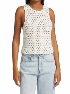 Alice + Olivia Reva Pearl Crochet Top 9 Alice + Olivia Reva Pearl Crochet Top -ALICE + OLIVIA Sales unnamed file 2741