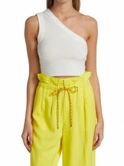 Alice + Olivia Elden Crop One-Shoulder Tank Top 9 Alice + Olivia Elden Crop One-Shoulder Tank Top -ALICE + OLIVIA Sales unnamed file 2772