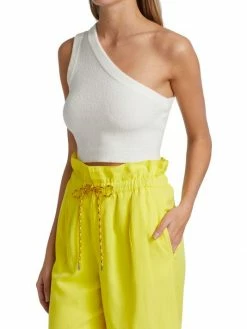 Alice + Olivia Elden Crop One-Shoulder Tank Top 10 Alice + Olivia Elden Crop One-Shoulder Tank Top -ALICE + OLIVIA Sales unnamed file 2773