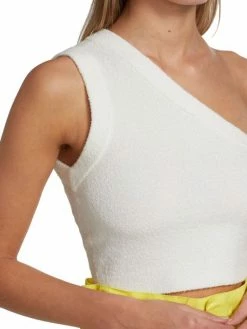 Alice + Olivia Elden Crop One-Shoulder Tank Top 12 Alice + Olivia Elden Crop One-Shoulder Tank Top -ALICE + OLIVIA Sales unnamed file 2775