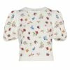 Alice + Olivia Risa Embroidered Puff-Sleeve Top