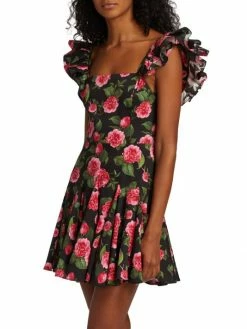 Alice + Olivia Floral-Print Minidress -ALICE + OLIVIA Sales unnamed file 393