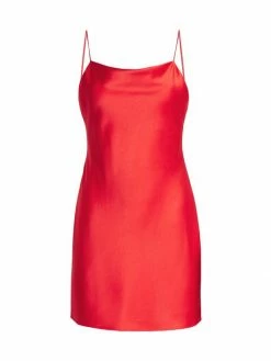 Alice + Olivia Harmony Mini Slip Dress Bright Poppy -ALICE + OLIVIA Sales unnamed file 40