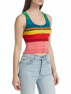 Alice + Olivia Daryn Striped Knit Tank -ALICE + OLIVIA Sales unnamed file 425