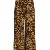 Alice + Olivia Russel Leopard High-Waisted Wide-Leg Pants