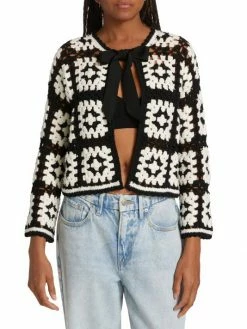 Alice + Olivia Anderson Crochet Cardigan -ALICE + OLIVIA Sales unnamed file 473