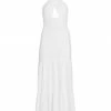Alice + Olivia Lyndon Cross-Front Halter Maxi Dress