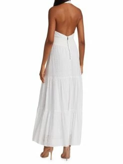 Alice + Olivia Lyndon Cross-Front Halter Maxi Dress -ALICE + OLIVIA Sales unnamed file 482
