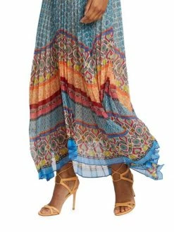 Alice + Olivia Gloria Chain-Strap Pleated Maxi Dress -ALICE + OLIVIA Sales unnamed file 497