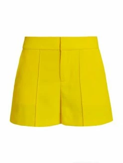 Alice + Olivia Dylan High-Waisted Pintuck Shorts Bright Poppy 6 Alice + Olivia Dylan High-Waisted Pintuck Shorts Bright Poppy -ALICE + OLIVIA Sales unnamed file 501