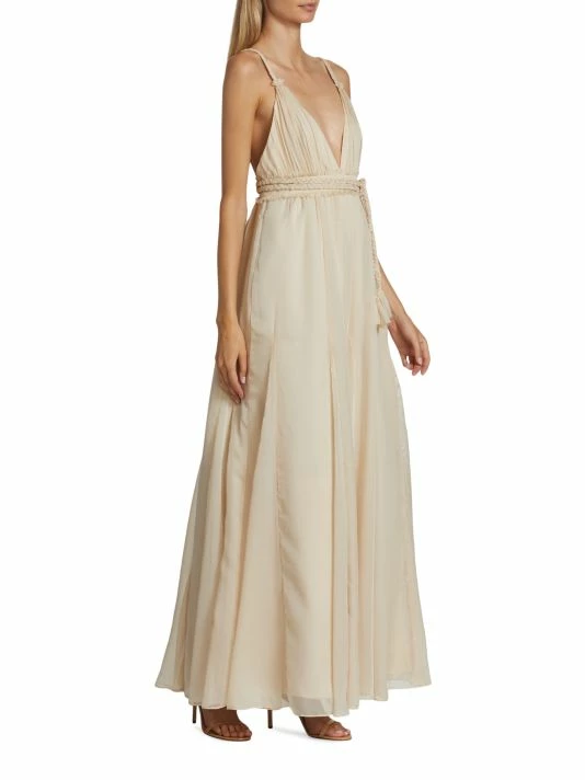 Alice + Olivia Carisa V-Neck Gown 2 Alice + Olivia Carisa V-Neck Gown - Image 2