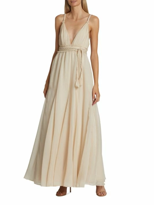 Alice + Olivia Carisa V-Neck Gown 3 Alice + Olivia Carisa V-Neck Gown - Image 3
