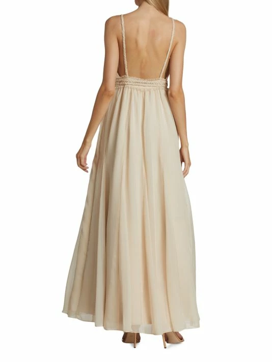 Alice + Olivia Carisa V-Neck Gown 5 Alice + Olivia Carisa V-Neck Gown - Image 5