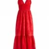 Alice + Olivia Levine Eyelet-Embroidered Maxi Dress