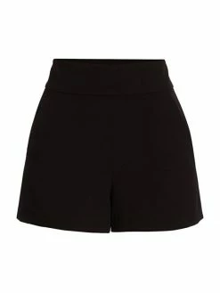 Alice + Olivia Donald High-Waist Shorts Off White
