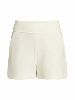 Alice + Olivia Donald High-Waist Shorts Off White -ALICE + OLIVIA Sales unnamed file 60