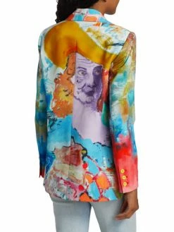 Alice + Olivia X Kidsuper Denny Printed Boyfriend Blazer -ALICE + OLIVIA Sales unnamed file 654