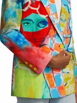 Alice + Olivia X Kidsuper Denny Printed Boyfriend Blazer -ALICE + OLIVIA Sales unnamed file 655