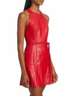 Alice + Olivia Leandra Vegan Leather Minidress 10 Alice + Olivia Leandra Vegan Leather Minidress -ALICE + OLIVIA Sales unnamed file 674