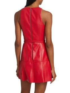 Alice + Olivia Leandra Vegan Leather Minidress 11 Alice + Olivia Leandra Vegan Leather Minidress -ALICE + OLIVIA Sales unnamed file 675