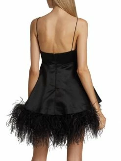 Alice + Olivia Necole Feather-Embellished Minidress -ALICE + OLIVIA Sales unnamed file 682