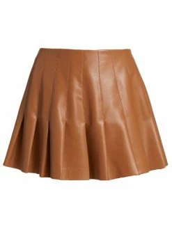 Alice + Olivia Carter Vegan Leather Pleated Miniskirt Black 7 Alice + Olivia Carter Vegan Leather Pleated Miniskirt Black -ALICE + OLIVIA Sales unnamed file 726