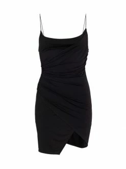 Alice + Olivia Katey Draped Asymmetric Minidress