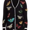 Alice + Olivia Bradford Butterfly Embroidered Cardigan