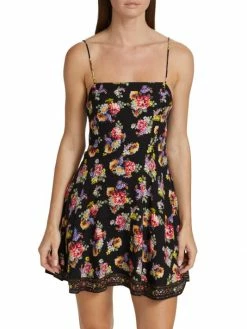 Alice + Olivia Glinda Printed Smocked Crepe Minidress 9 Alice + Olivia Glinda Printed Smocked Crepe Minidress -ALICE + OLIVIA Sales unnamed file 779