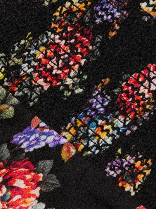 Alice + Olivia Glinda Printed Smocked Crepe Minidress 7 Alice + Olivia Glinda Printed Smocked Crepe Minidress - Image 7