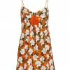 Alice + Olivia Melvina Floral Tie-Front Cut-Out Minidress