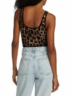 Alice + Olivia Daryn Leopard Cropped Tank -ALICE + OLIVIA Sales unnamed file 854
