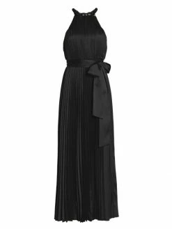 Alice + Olivia Alycia Pleated Halter Dress