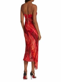 Alice + Olivia Harmony Asymmetric Midi-Dress -ALICE + OLIVIA Sales unnamed file 889