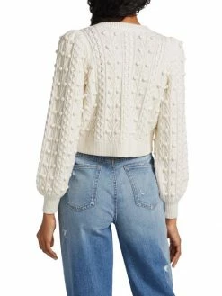 Alice + Olivia Kitty Puff-Sleeve Cardigan -ALICE + OLIVIA Sales unnamed file 9
