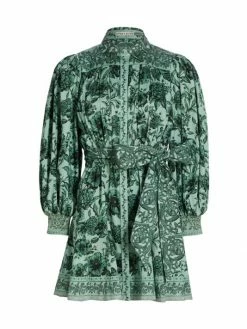 Alice + Olivia Tiffie Floral Belted Minidress